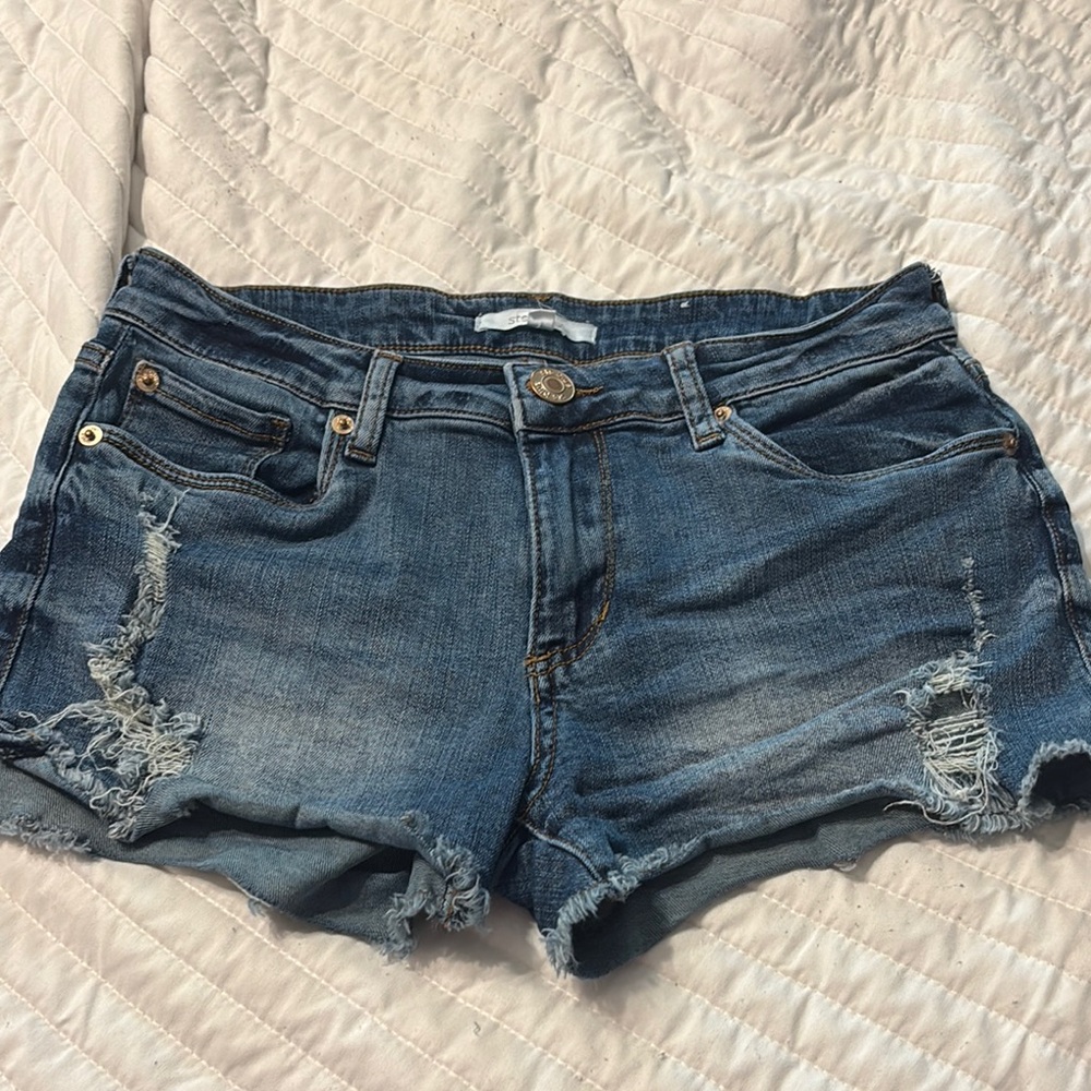 STS Blue Jean Shorts Distressed Blue Denim❤️